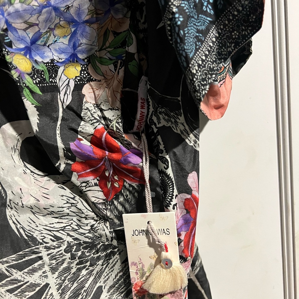 Johnny Was Janice Gabrielle Kim Reversible Silk Kimono - NWT - Sz. L - Picture 8 of 16